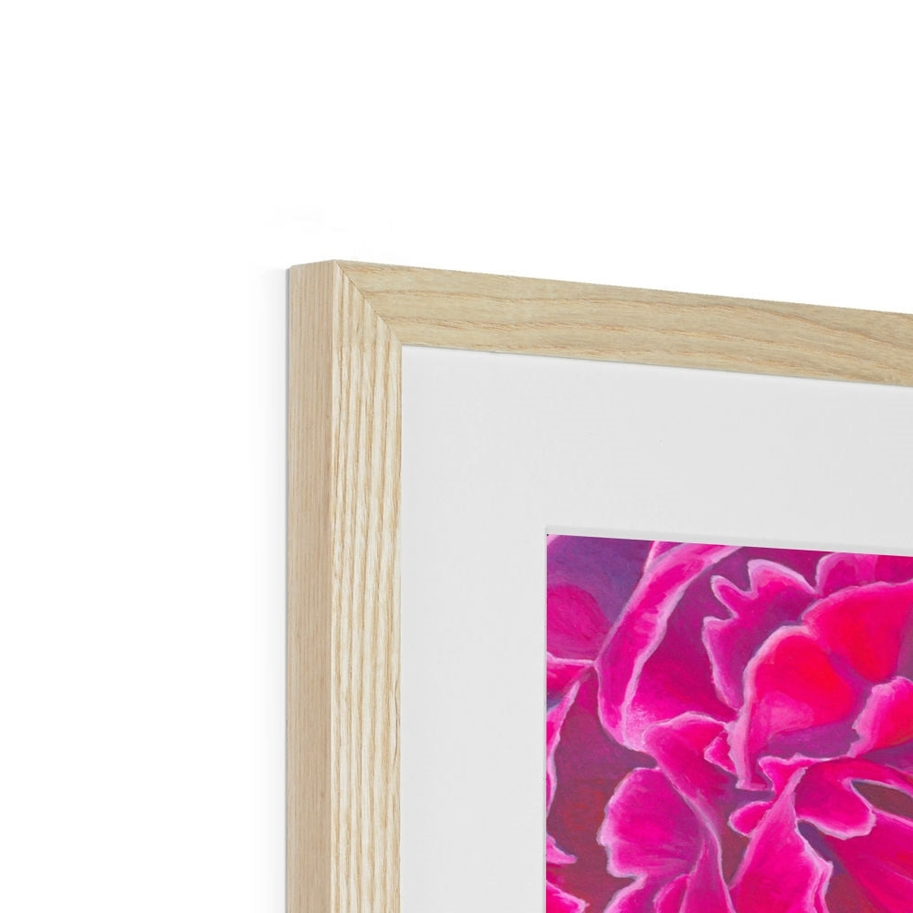 Springtime Passion Bold Floral Fine Art Framed & Mounted Print
