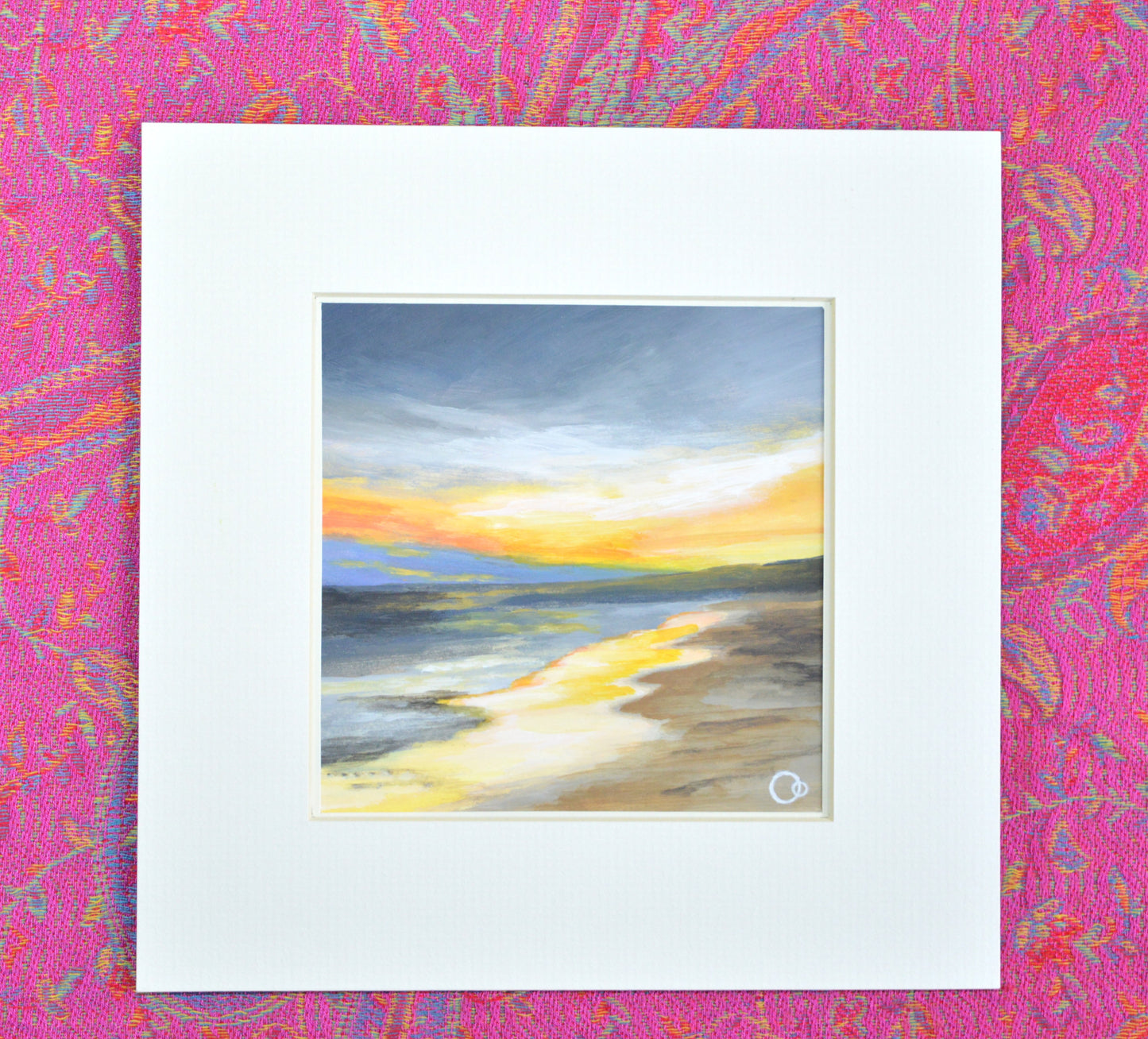 Golden Sunset Original Acrylic Painting