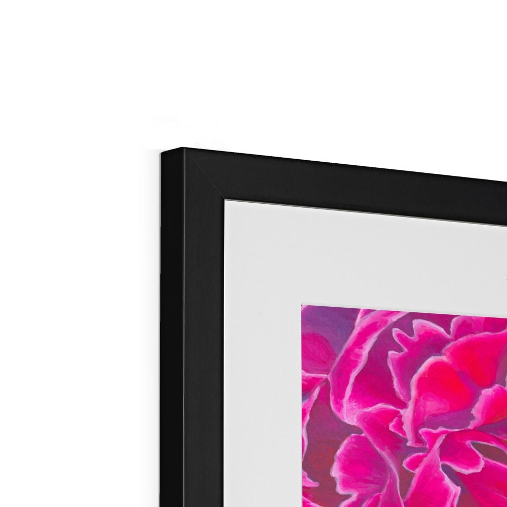 Springtime Passion Bold Floral Fine Art Framed & Mounted Print