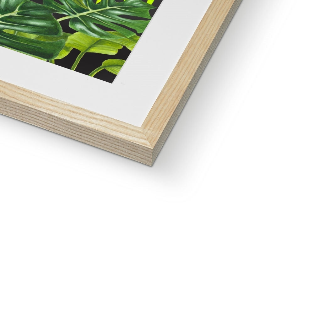 Tropical Dreams Floral Bird Art Framed & Mounted Print