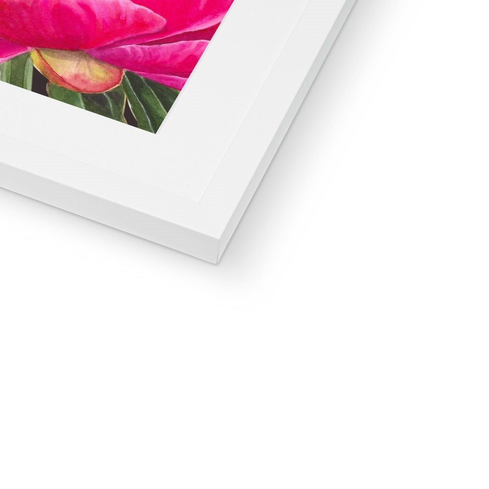 Springtime Passion Bold Floral Fine Art Framed & Mounted Print