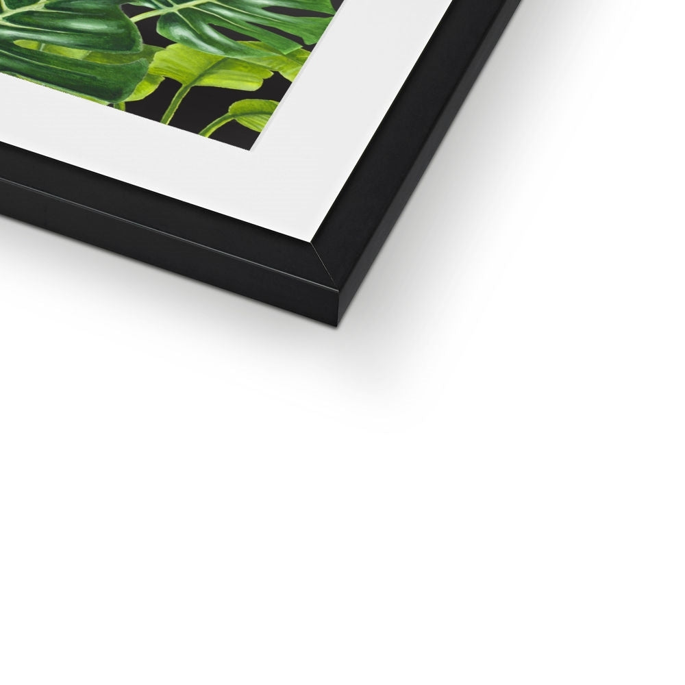 Tropical Dreams Floral Bird Art Framed & Mounted Print