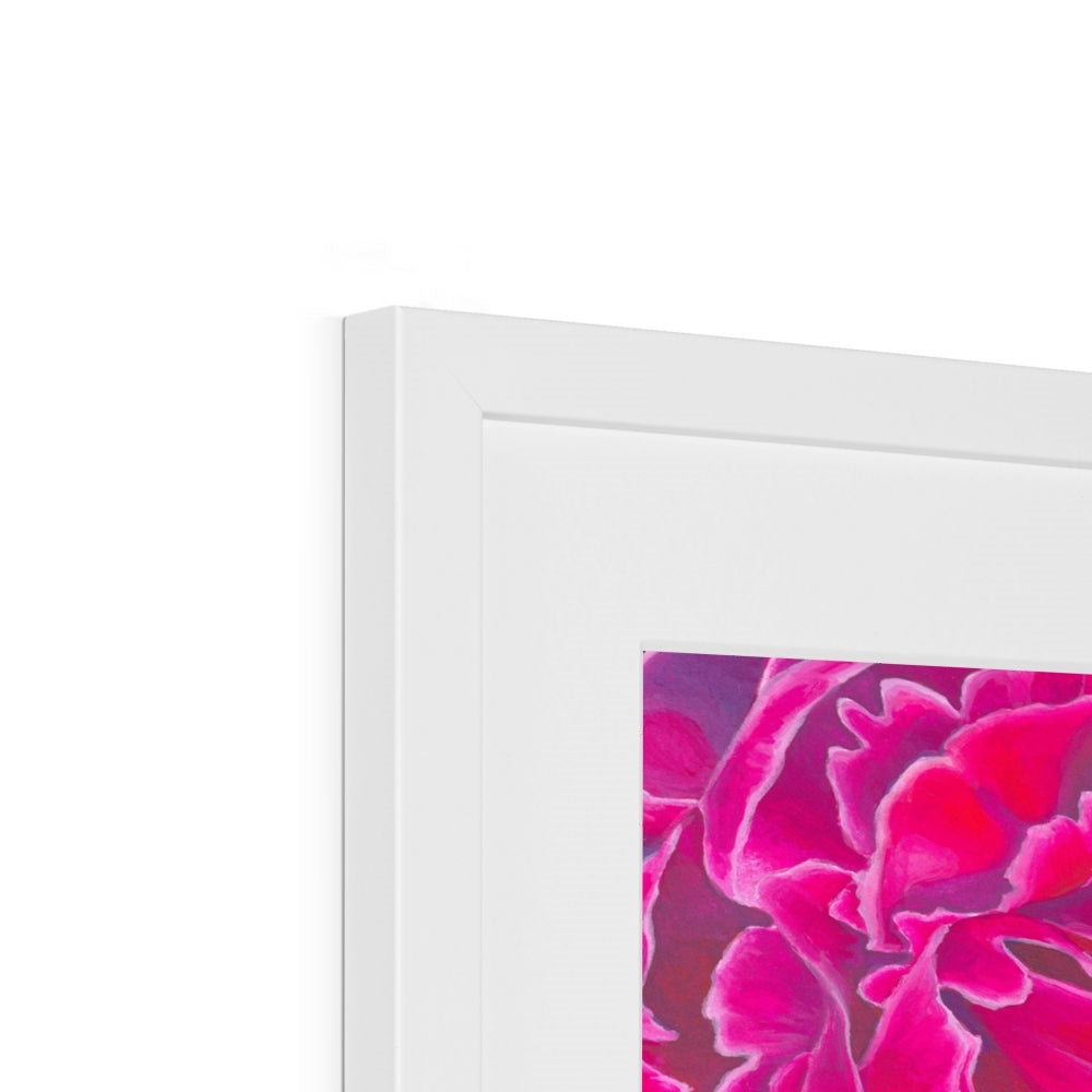 Springtime Passion Bold Floral Fine Art Framed & Mounted Print