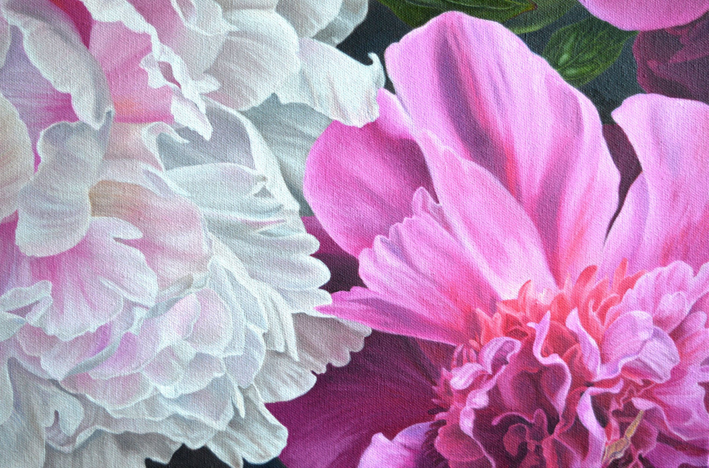 Fleeting Moment Original Oil on Canvas Peonies Painting