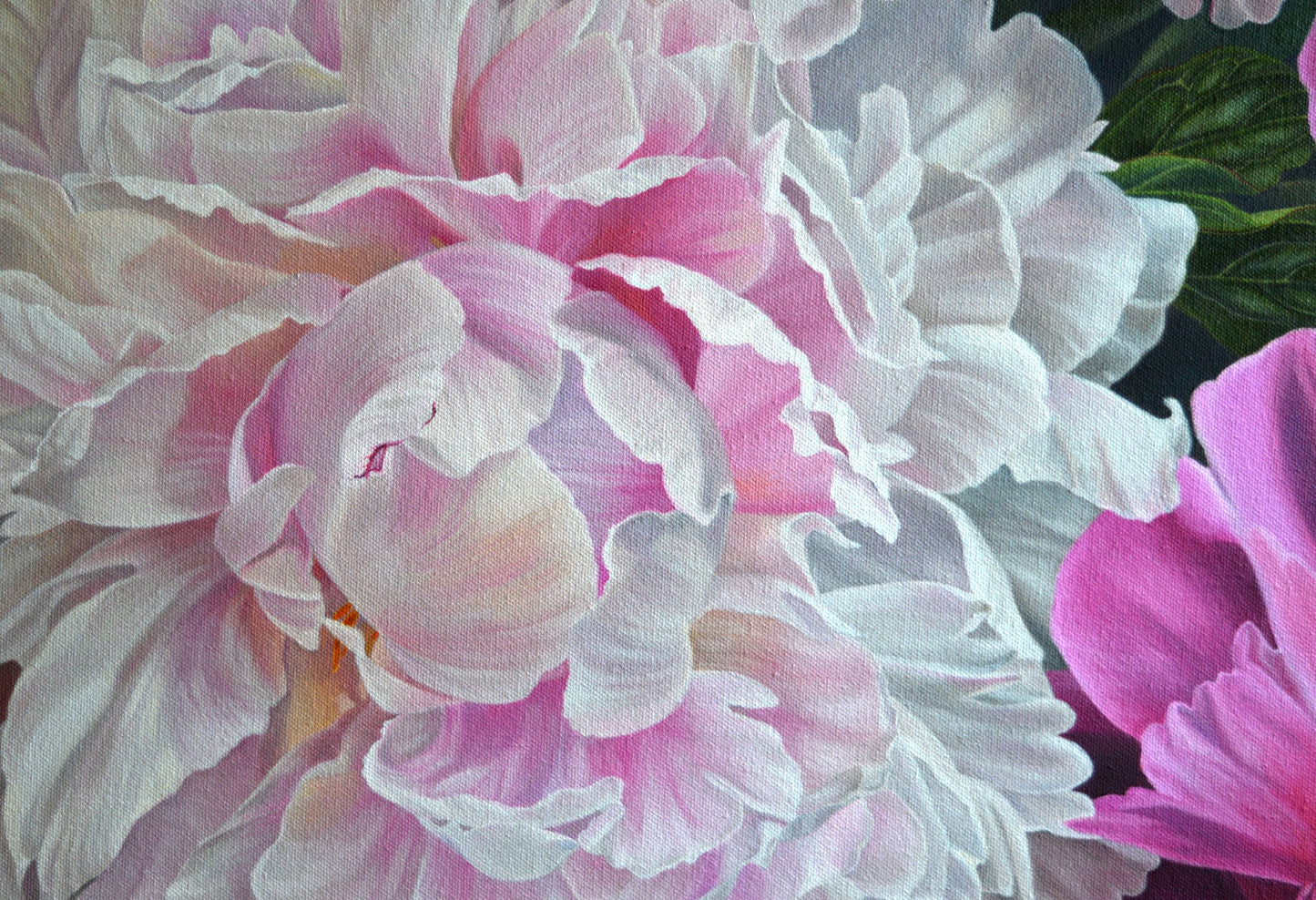 Fleeting Moment Original Oil on Canvas Peonies Painting