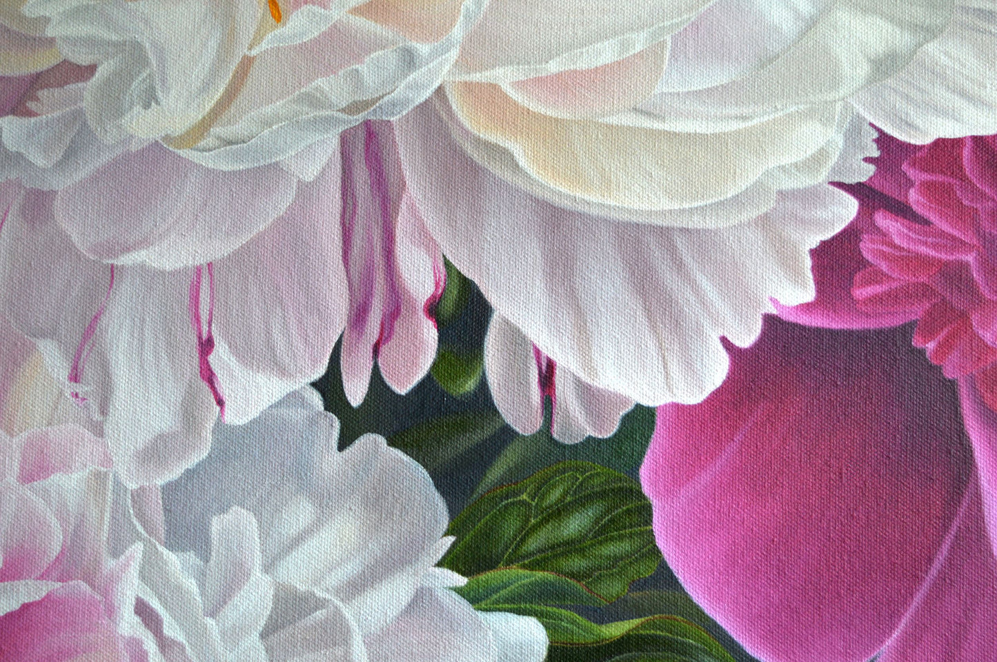 Fleeting Moment Original Oil on Canvas Peonies Painting
