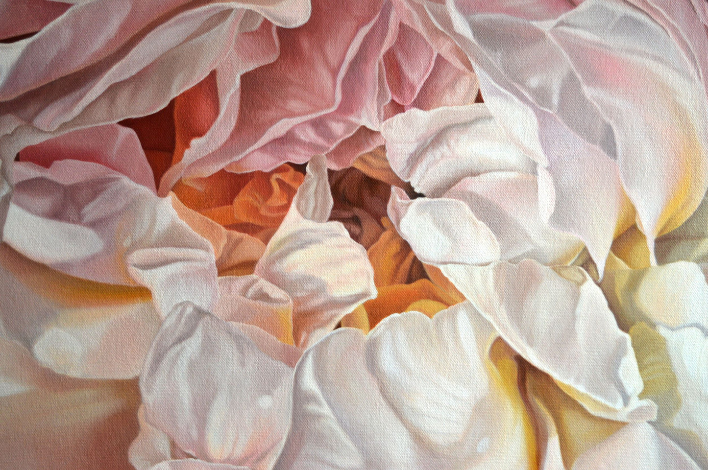Inspiration Original Oil on Canvas Rose Painting