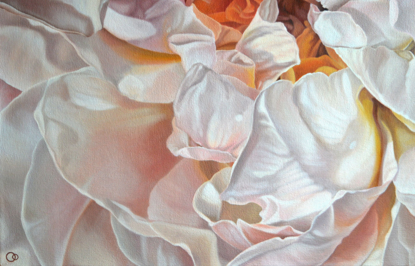 Inspiration Original Oil on Canvas Rose Painting
