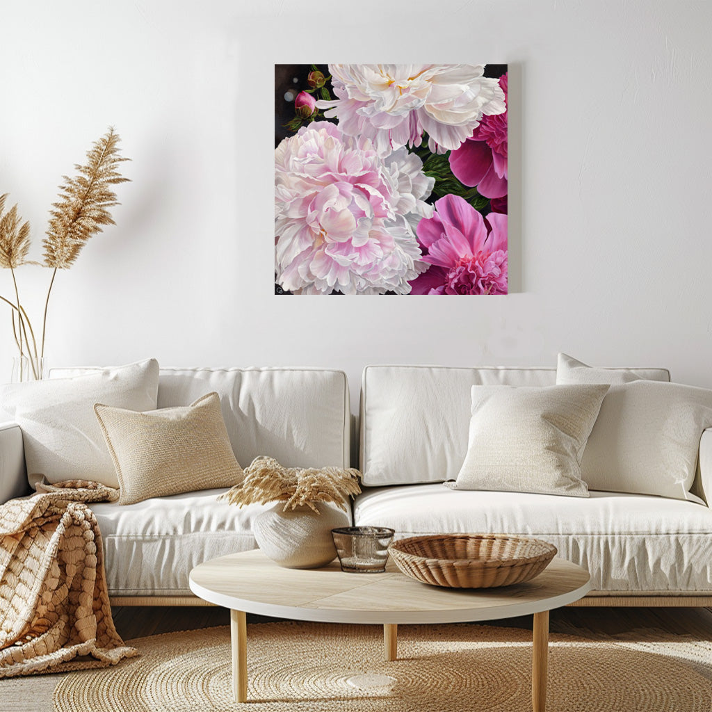 Fleeting Moment Original Oil on Canvas Peonies Painting