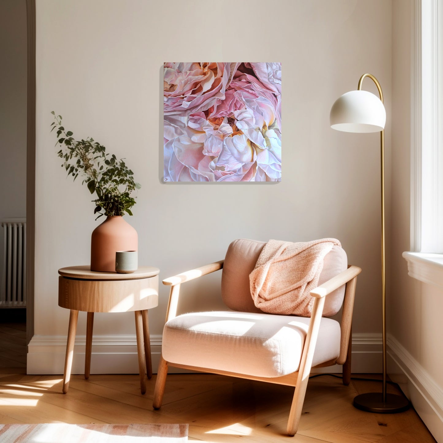 Inspiration Original Oil on Canvas Rose Painting