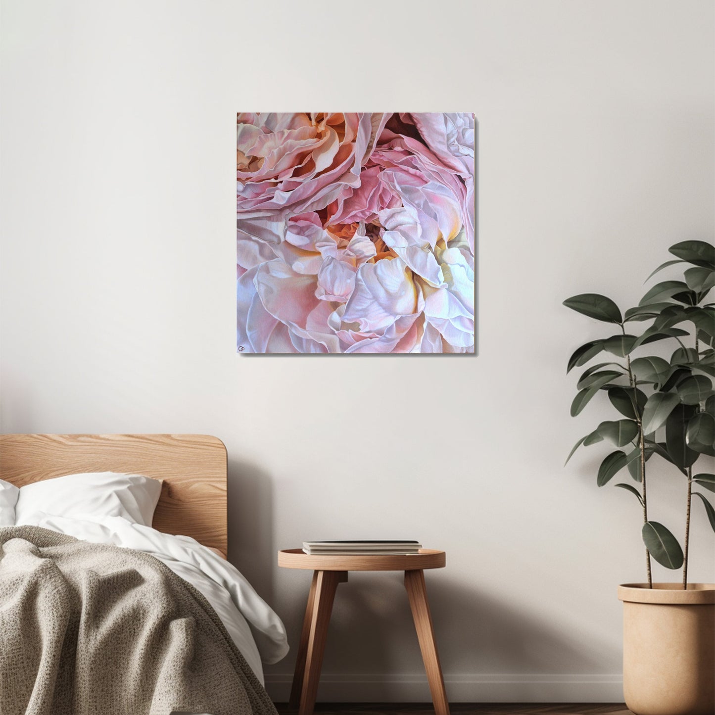 Inspiration Original Oil on Canvas Rose Painting