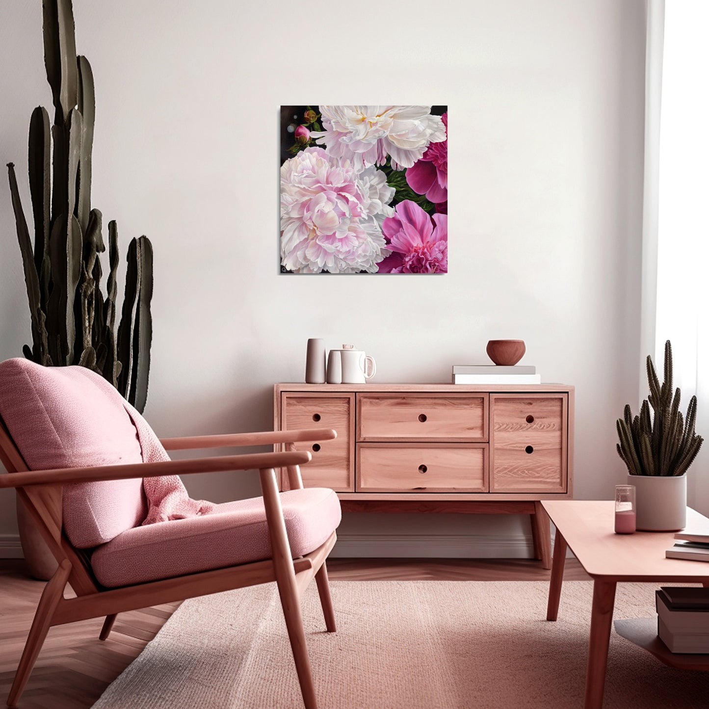 Fleeting Moment Original Oil on Canvas Peonies Painting